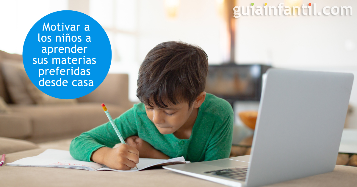 Ayudar y motivar a los niños a aprender en casa