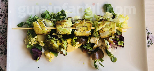 Brochetas de pescado. Paso 3