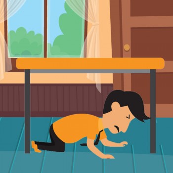 Cuando hay un terremoto. Poema para niños sobre qué hacer en un sismo