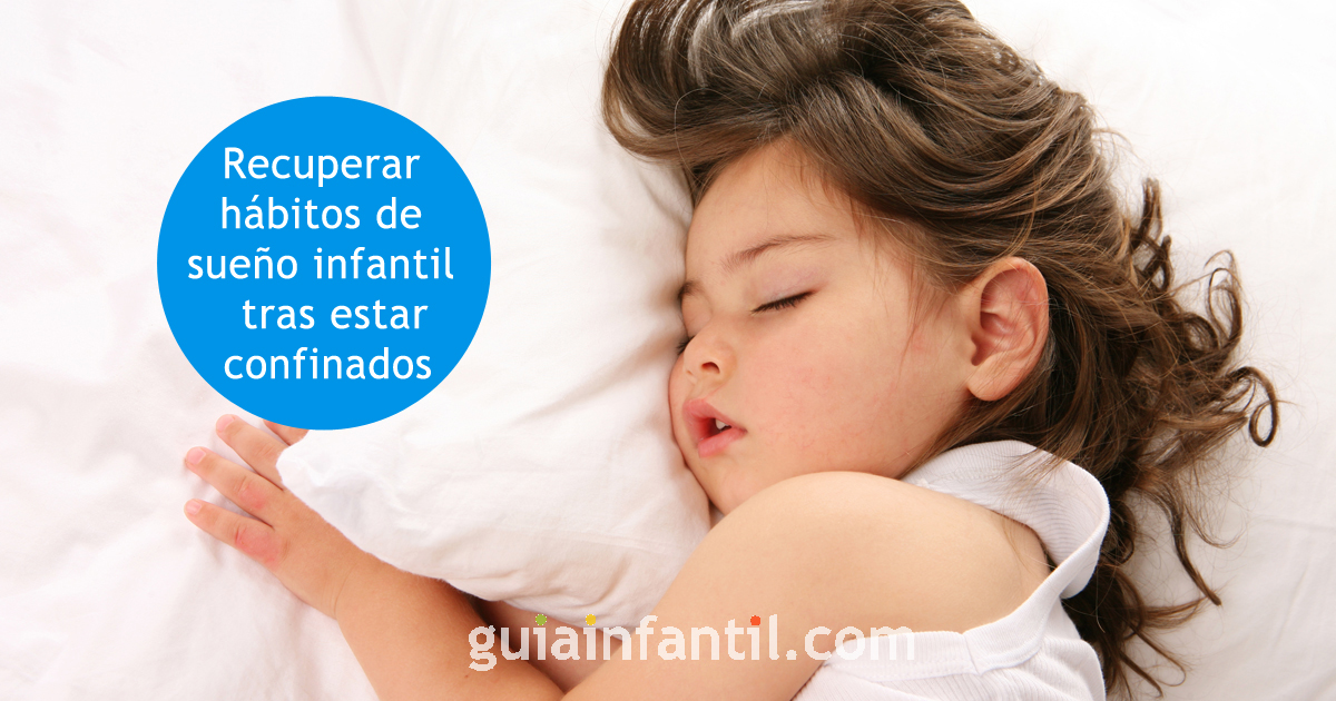 rutinas de sueño infantil tras estar confinados
