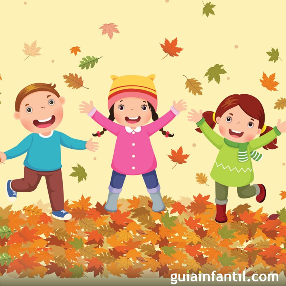 En el otoño. Bonito poema corto y actividades otoñales para niños