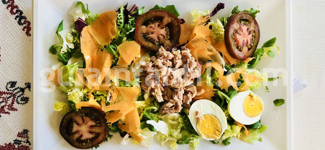 Ensalada de espaguetis. Paso 3