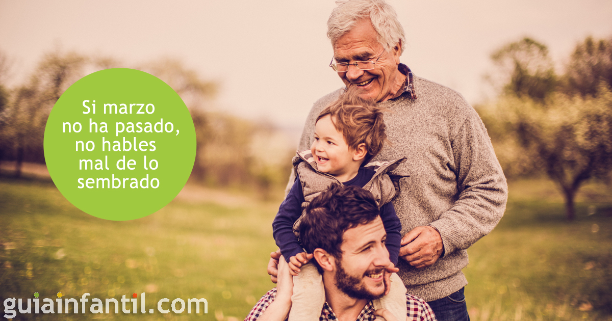 Los dichos populares y refranes de marzo para niños