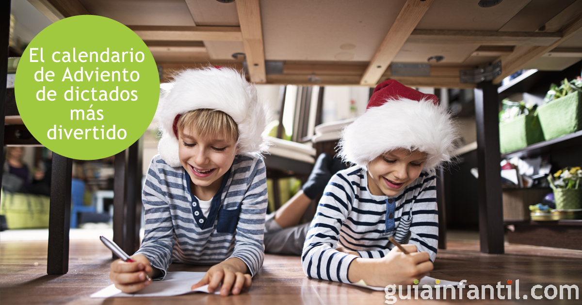 Dictados de Navidad para niños