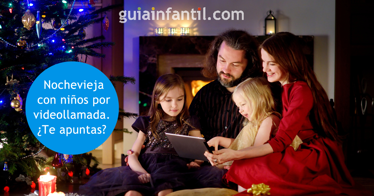 vive una original Nochevieja por videollamada con niños