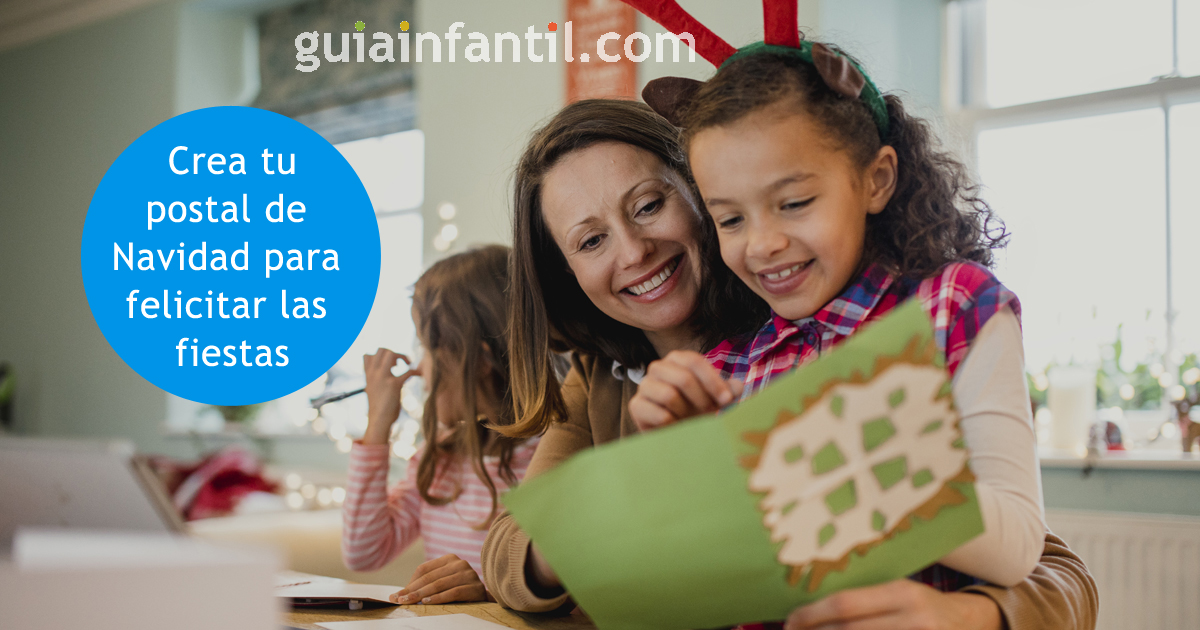 Tarjetas de felicitación de Navidad caseras para hacer con niños