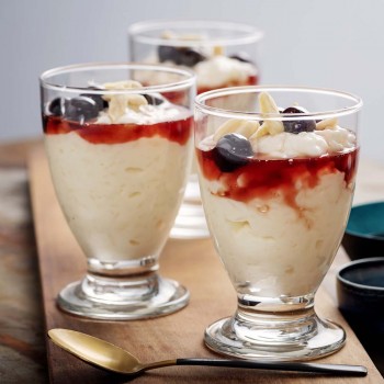 Arroz con almendras y cerezas