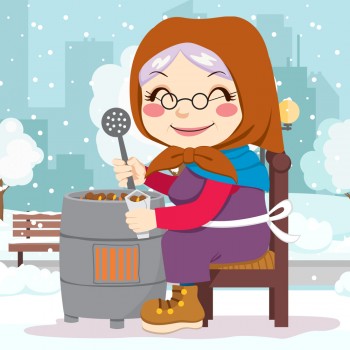 Patricia, la castañera. Poema corto para leer con niños en invierno