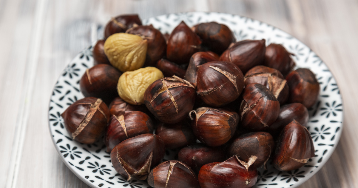 La receta de castañas asadas para niños
