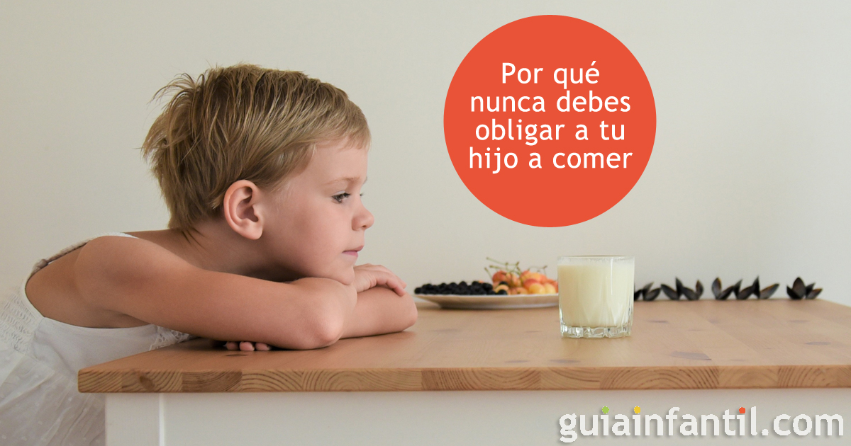 No hay que obligar a los niños a comer