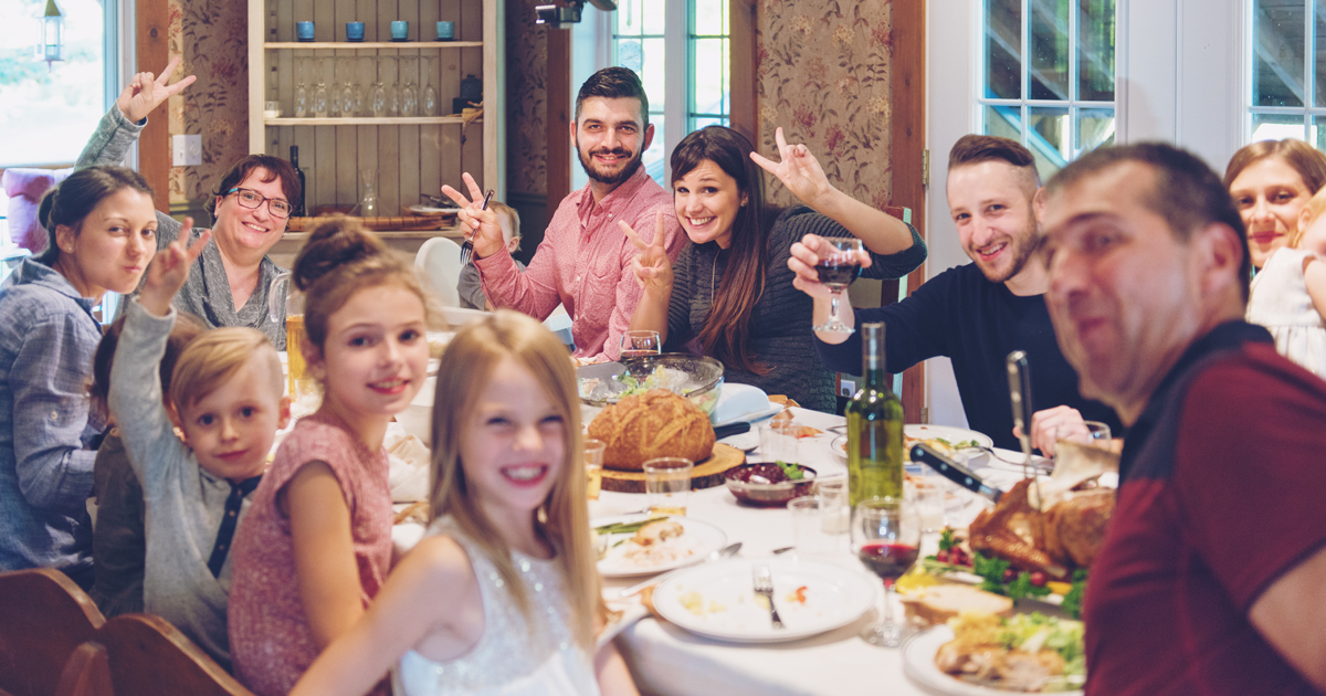La cena de Nochebuena y Nochevieja en familia
