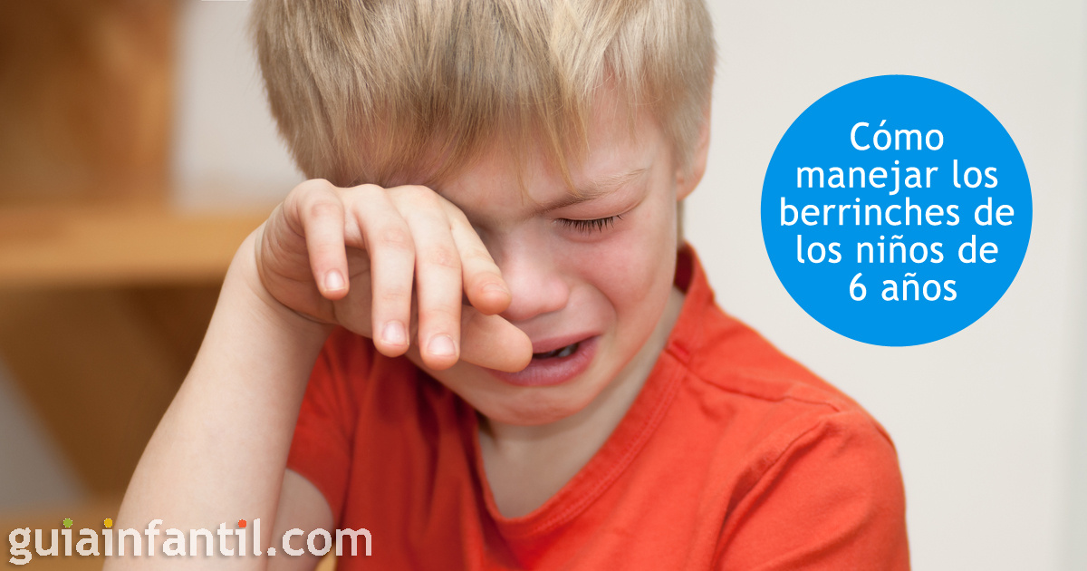 Gestionar las rabietas de los niños de 6 años