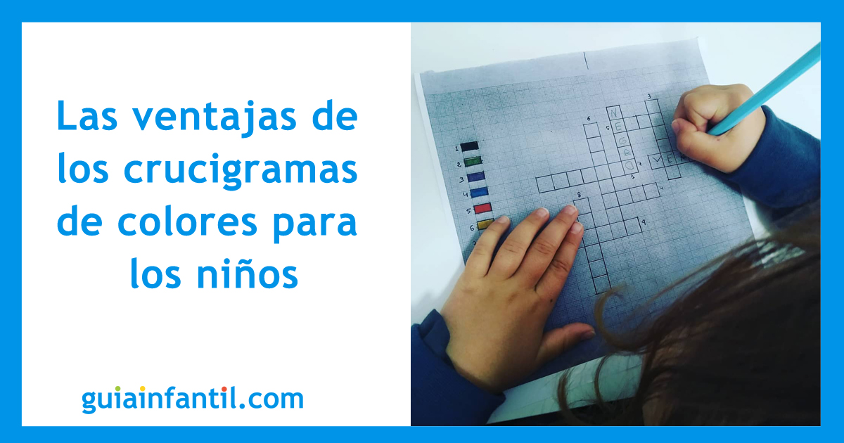 beneficios de los crucigramas de colores para niños