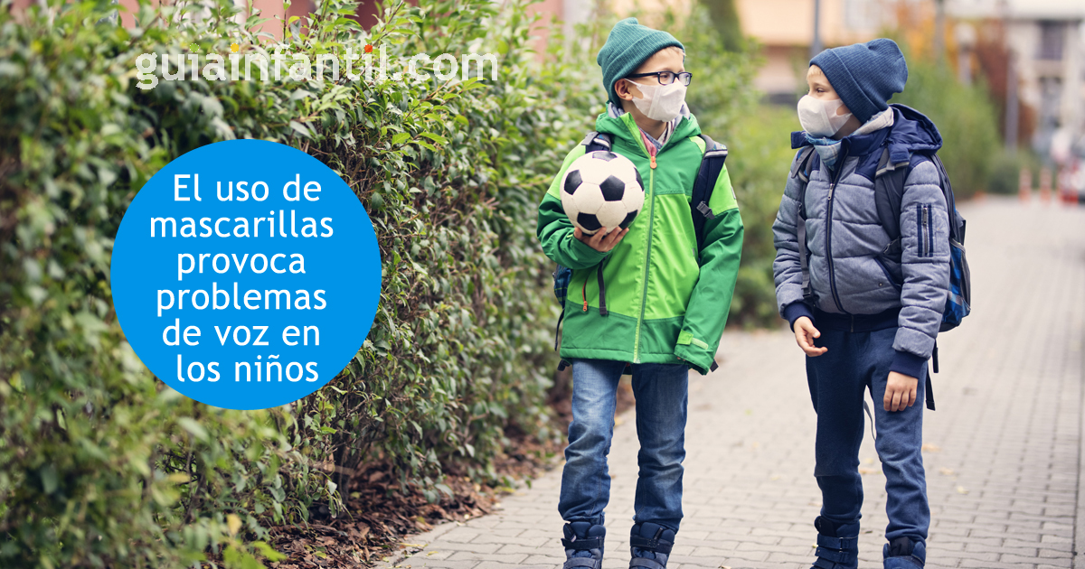 problemas de voz en los niños por el uso de mascarillas