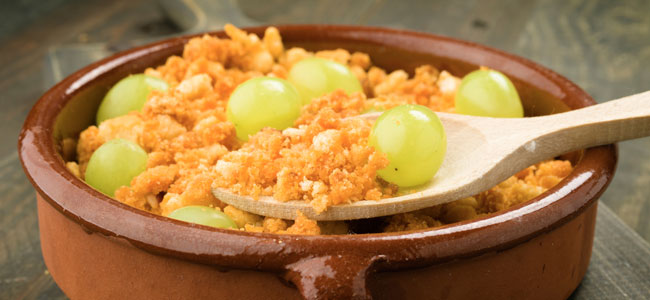 Migas con uvas