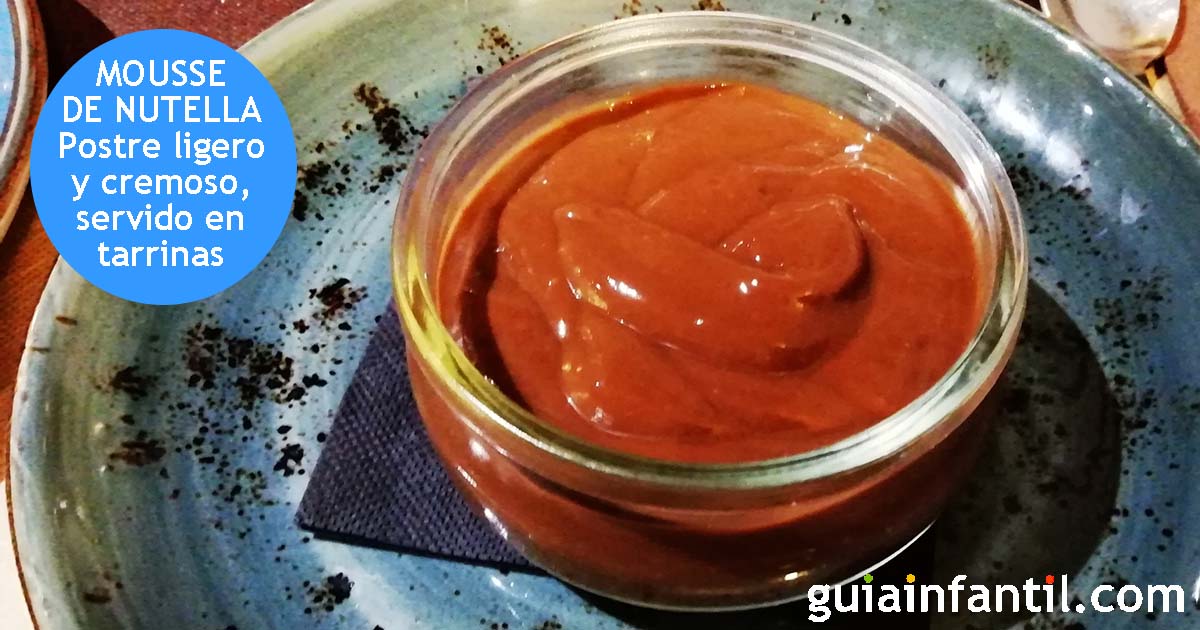 receta casera de mousse de nutella