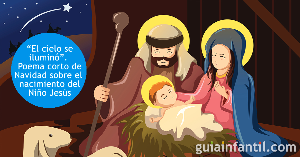 El nacimiento del niño Jesús - Poema corto de Navidad para niños