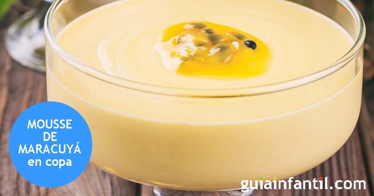 receta de mousse de maracuyá