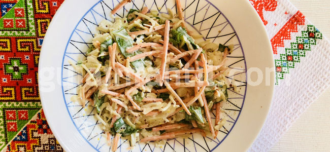 Hamburguesa de salchichas. Paso 2