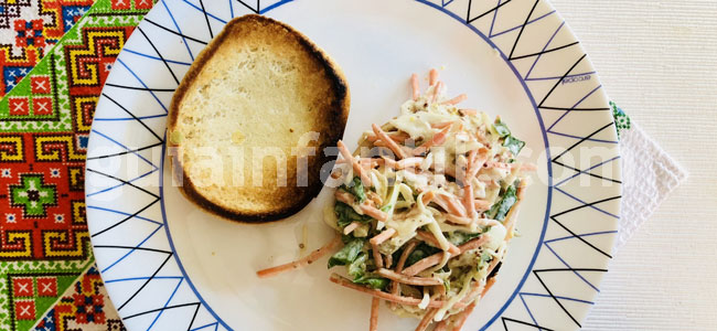 Hamburguesa de salchichas. Paso 3