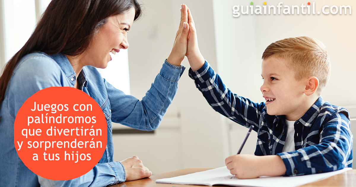 Ejemplos y 5 juegos con palíndromos que sorprenderán a los niños