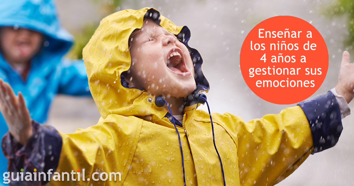 Enseñar a niños de 4 años a gestionar sus emociones