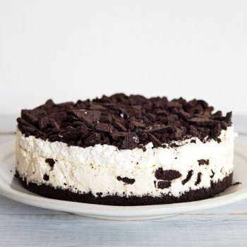 Tarta de galletas oreo con queso