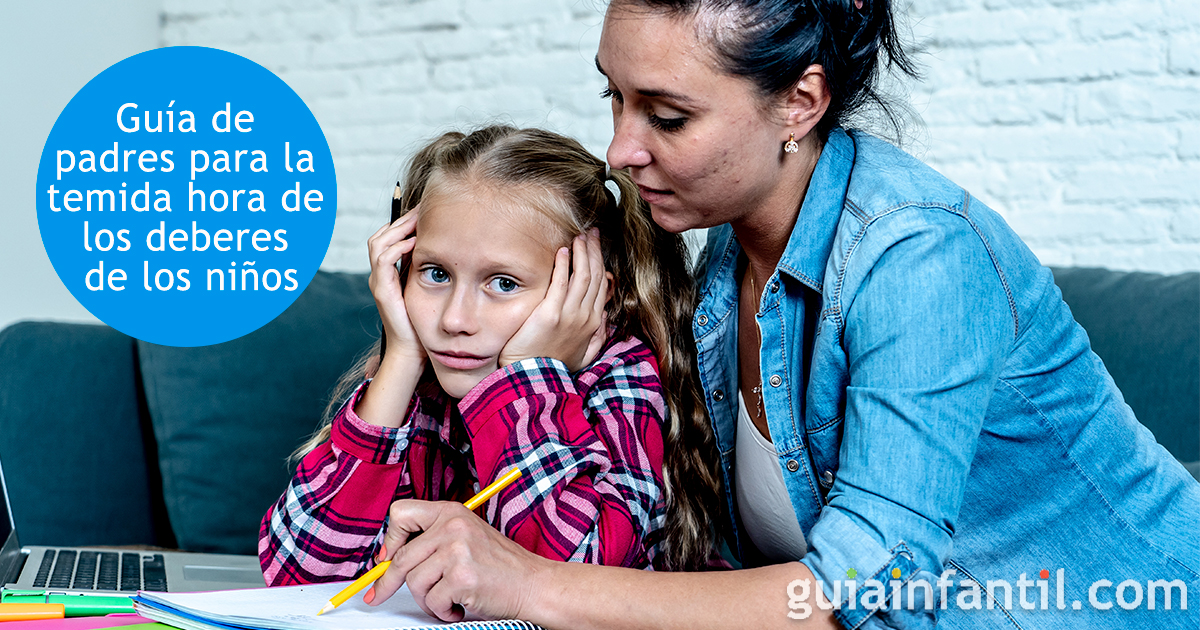 Guía para hacer los deberes con los niños