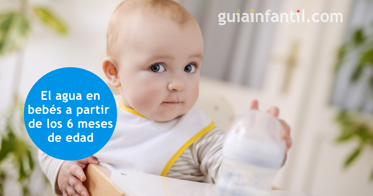 el agua en la alimentación de los bebés
