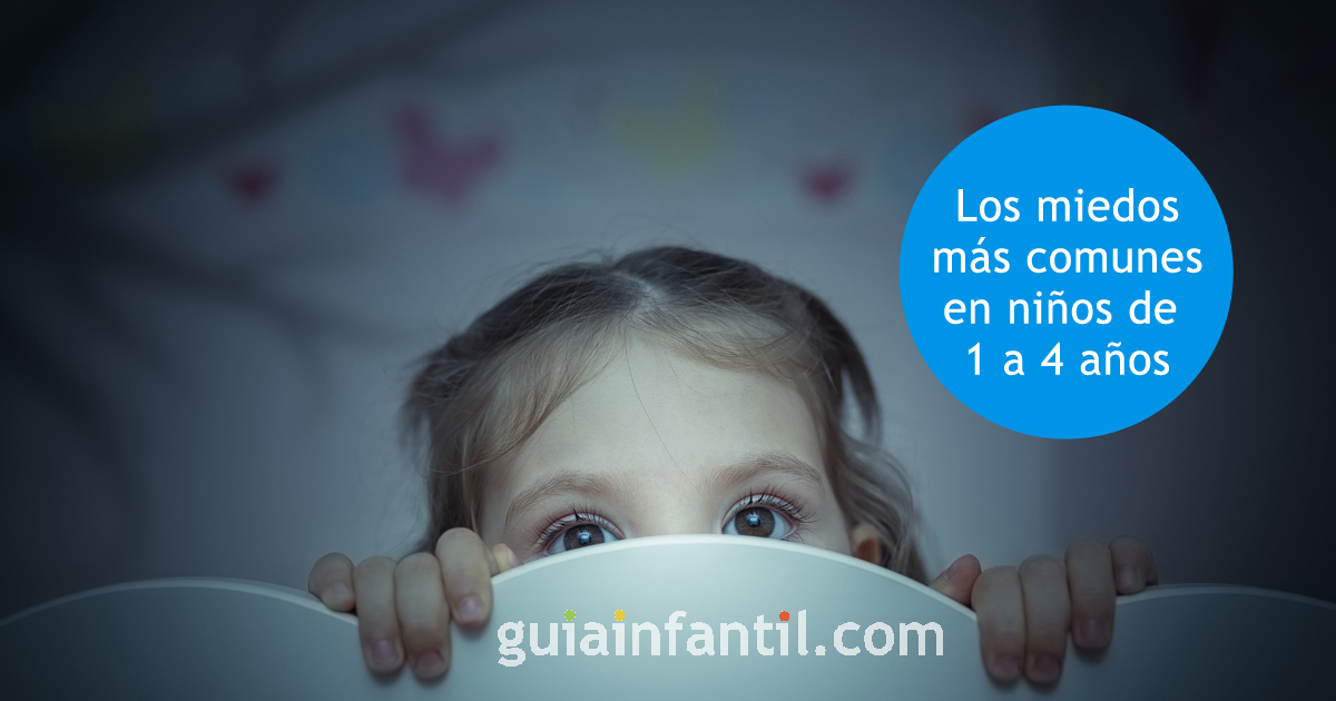 miedos en niños de 1 a 4 años