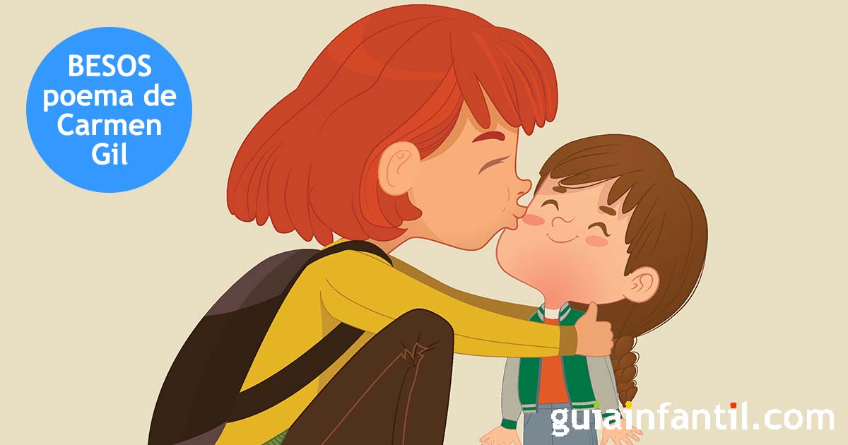 Besos - poema para niños de Carmen Gil