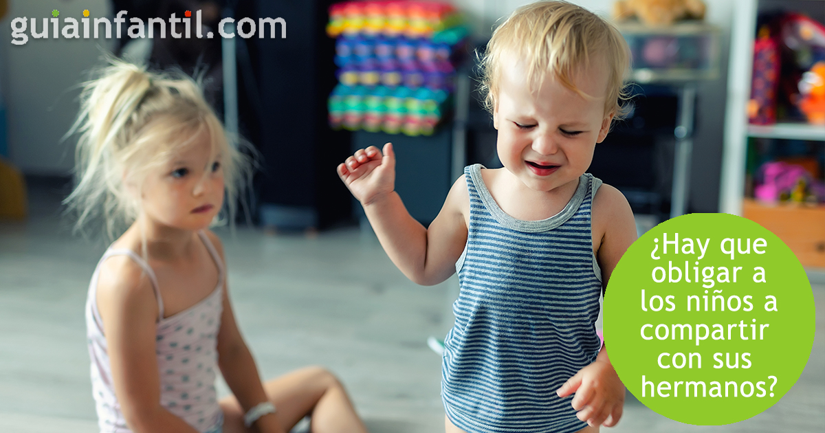 Obligar a compartir a tus hijos con sus hermanos