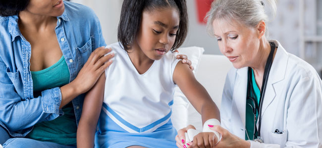 Esguince de muñeca en niños