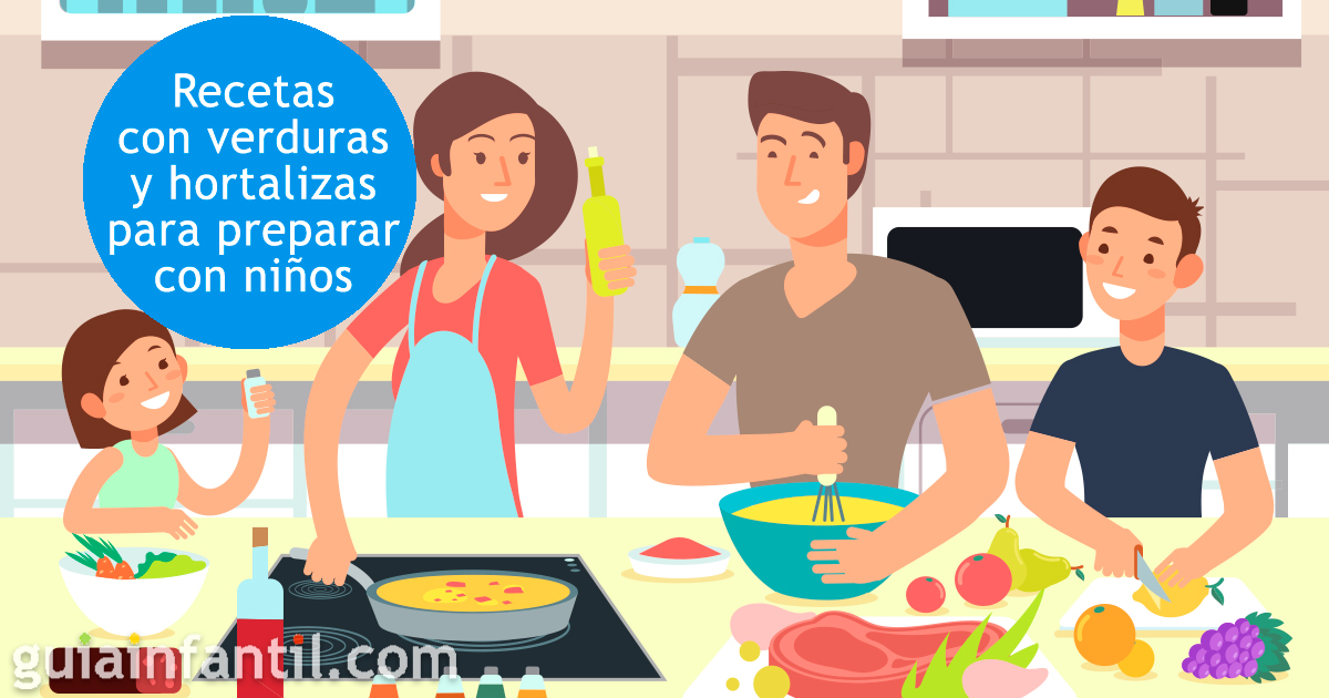 Cocinar con los niños recetas con verduras y hortalizas
