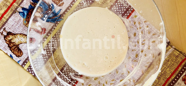 Crumpets o panecillos. Paso 1