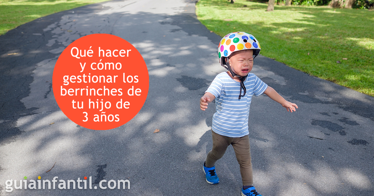 Las rabietas de los niños de tres años