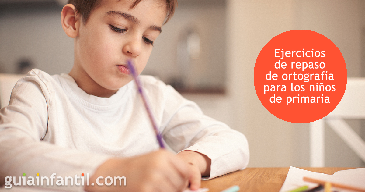 Dictados para repasar ortografía con niños