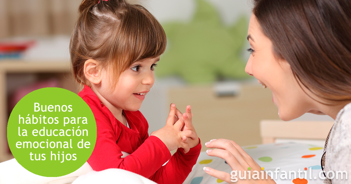 Hábitos caseros de educación emocional para tus hijos