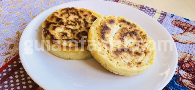 Crumpets o panecillos. Paso 4