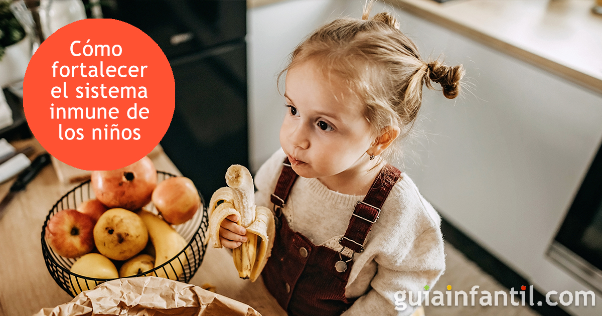 Cuidar la alimentación de los niños para mejorar sus defensas