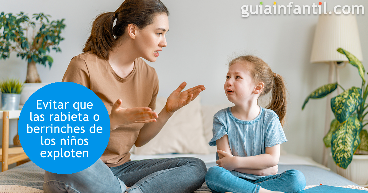 Evitar las rabietas o berrinches de los niños