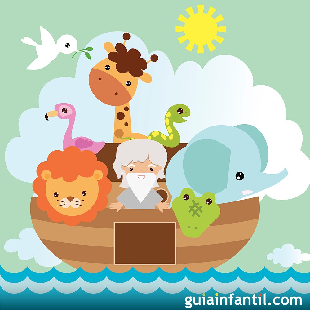 El arca de noé en caricatura