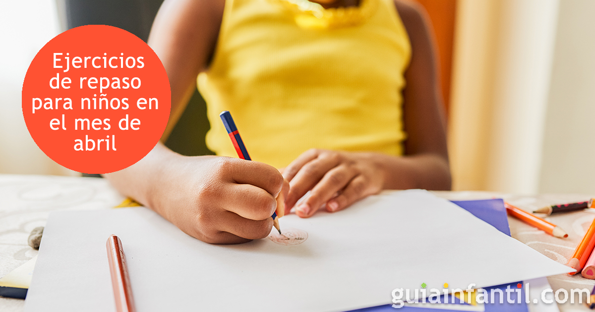 Ejercicios de repaso para cada día de abril