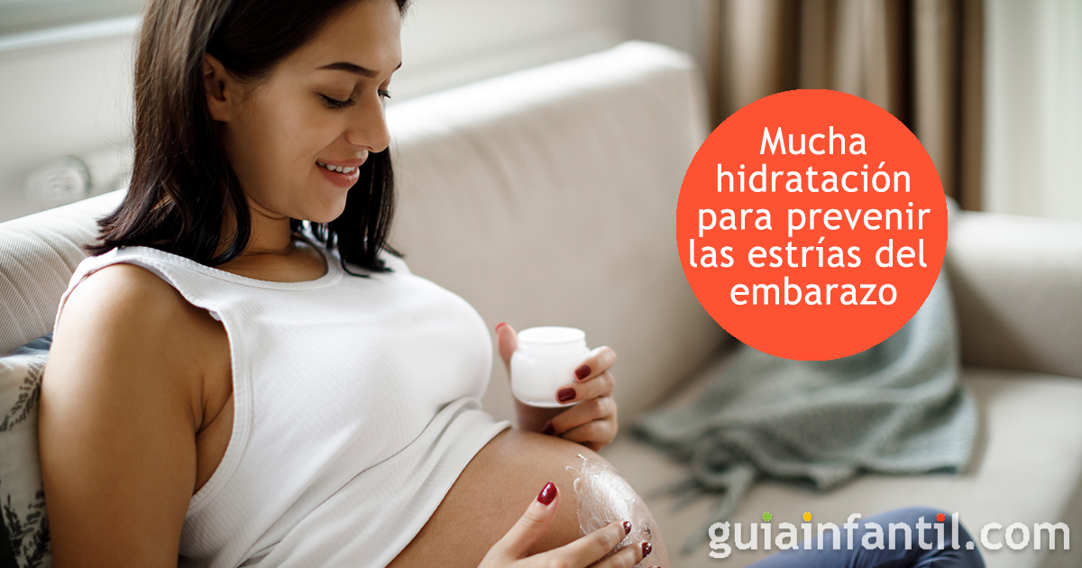 Las estrías en la piel de la embarazada