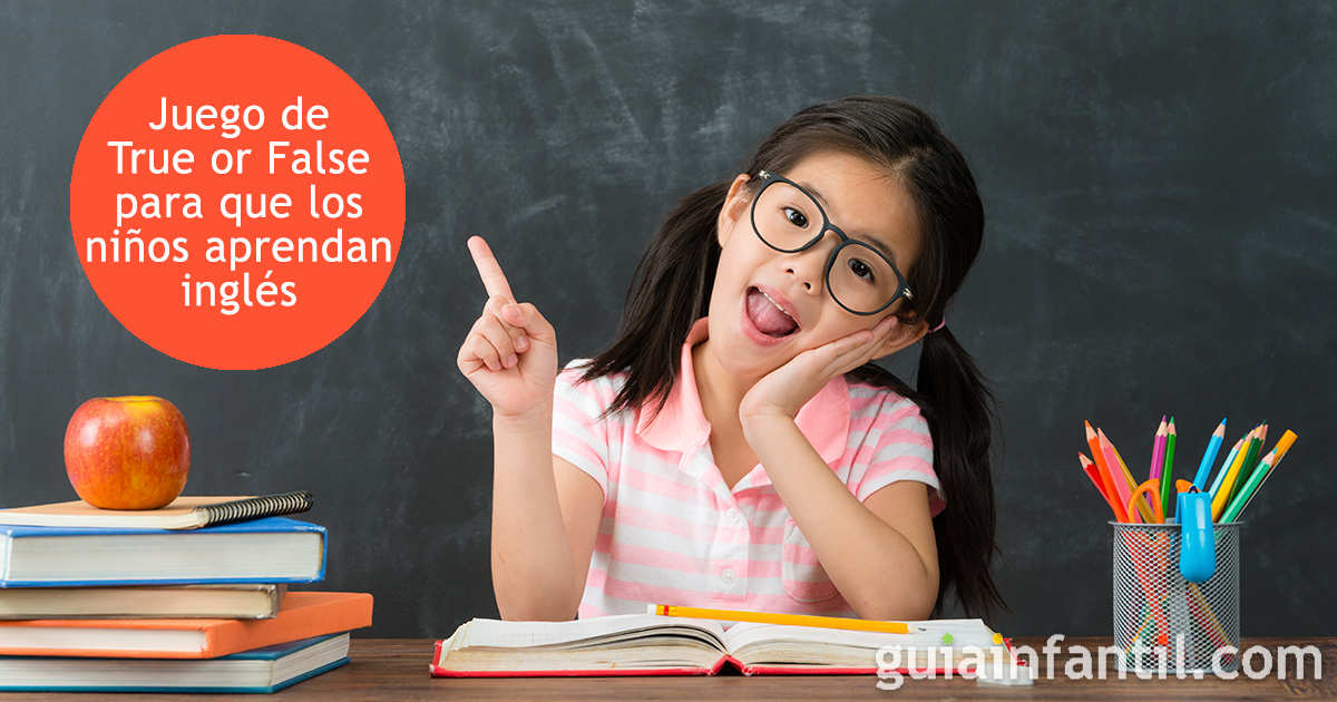 El juego de True or false para niños