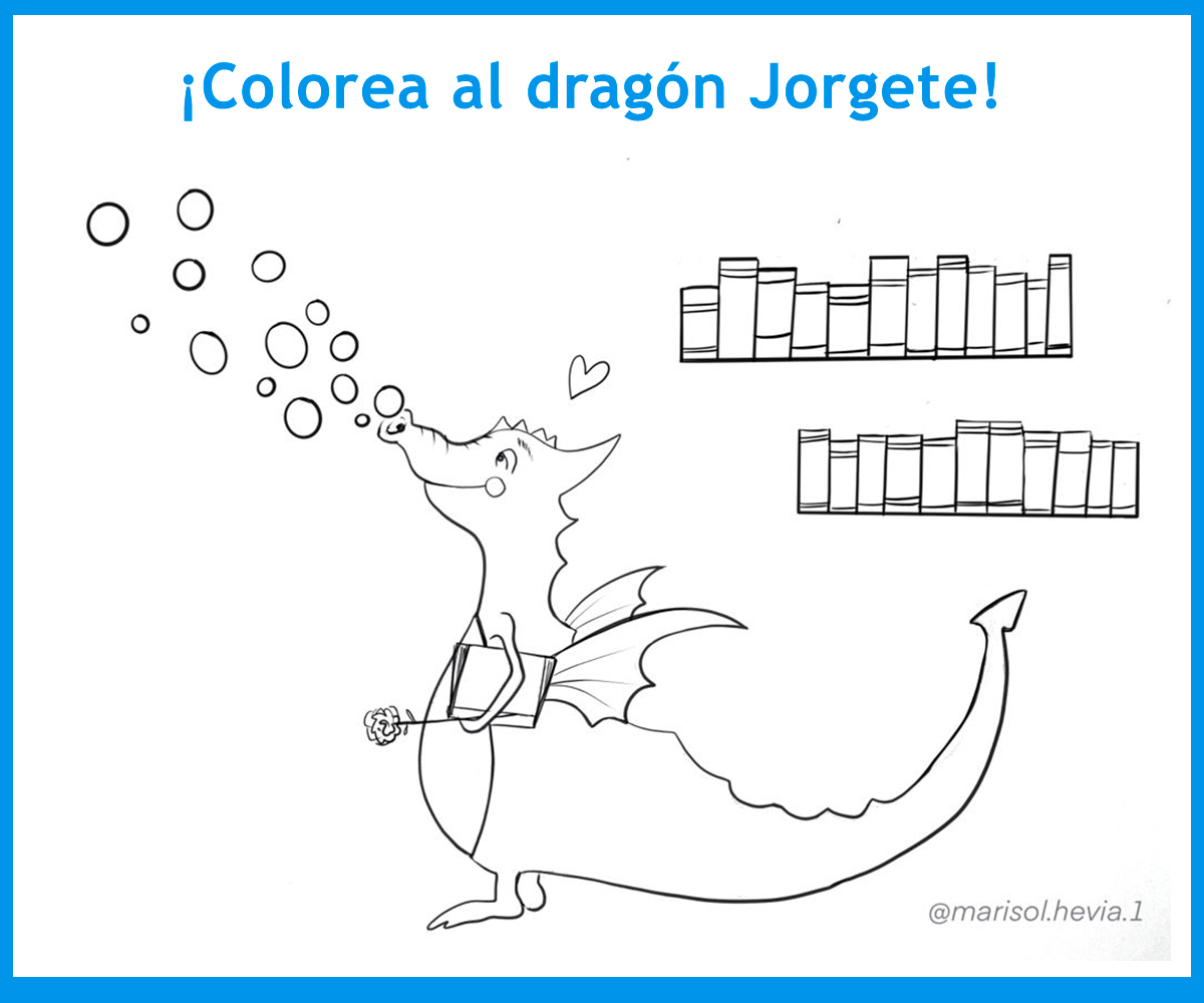 Colorear al dragón Jorgete