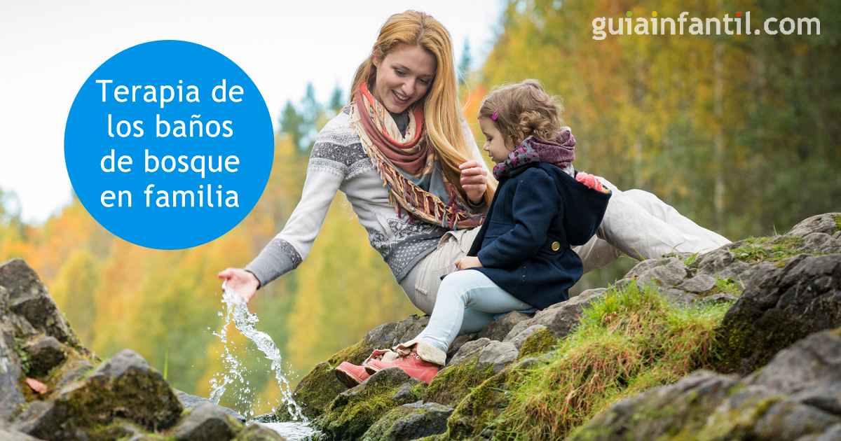 baños de bosque en familia