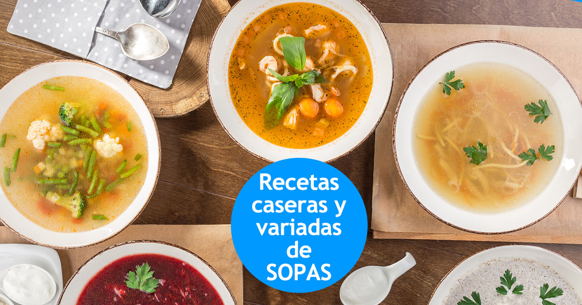 recetas de variadas sopas