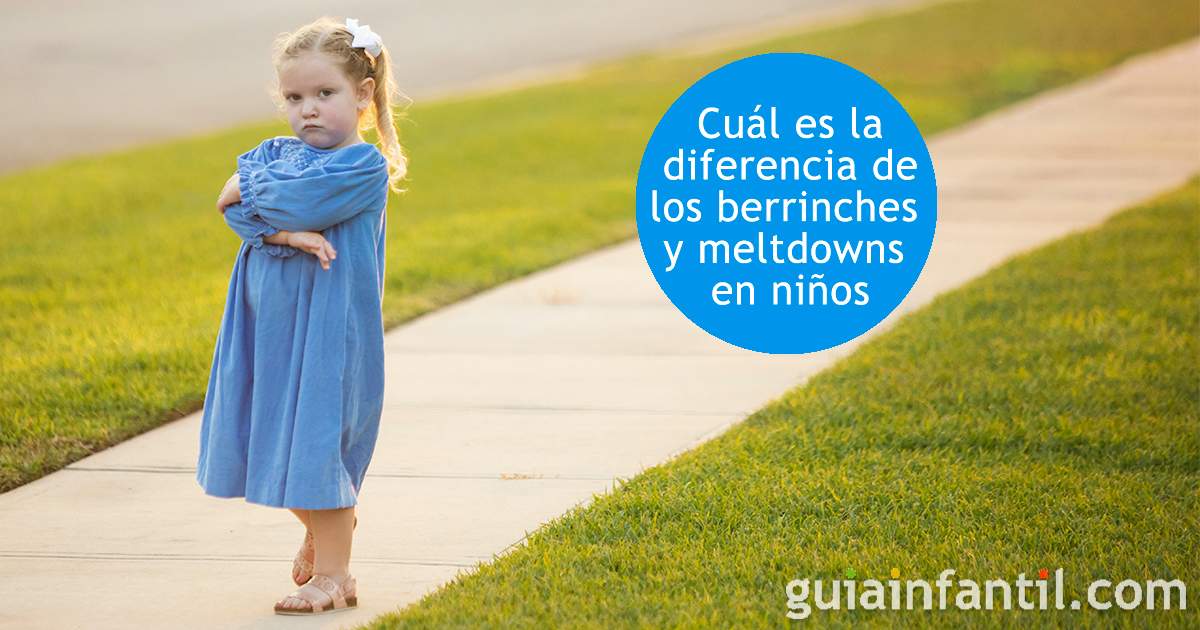La diferencia entre berrinches y meltdowns