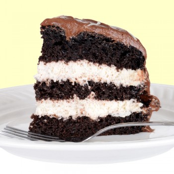 Bizcocho de chocolate y nata